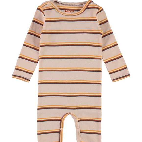 MOLO Baby Pink Striped Fenez Bodysuit - 6 months - Picture 1 of 4